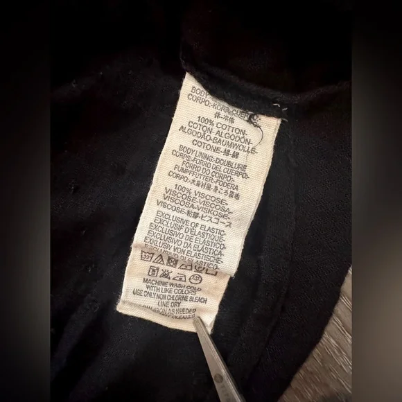 Free People-Small black embroidered cotton mini dress - Picture 8 of 8